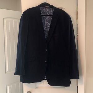 Madison modern fit men’s faux velvet sports coat